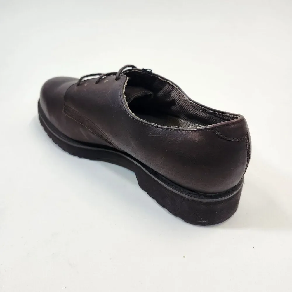 Bass Weejuns Derby Shoes Mens 10M Waterproof Leather Plain Toe Comfort Oxford